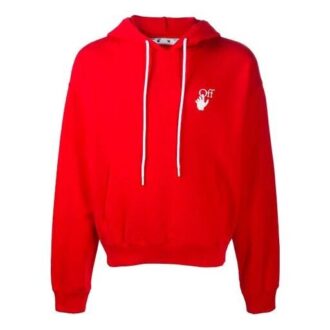 Off-White Men’ s Painting Arrow Pullover Red