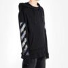 Off-White Men’ s Painting Printing Arrow Pattern Zipper Classic Black