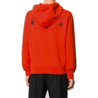 Off-White Men’ s Pattern Arrow Logo Red