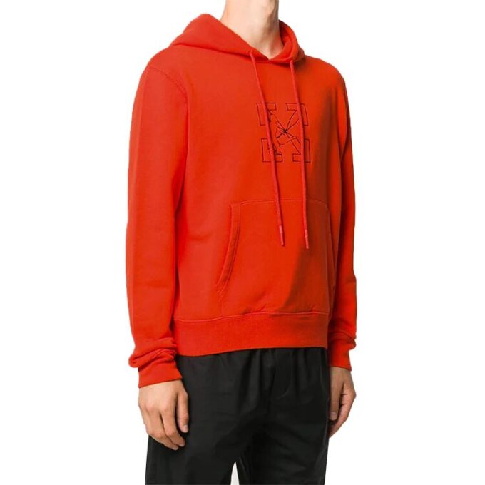 Off-White Men’ s Pattern Arrow Logo Red