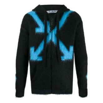 Off-White Men’ s Pattern Black Hoodie