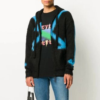 Off-White Men’ s Pattern Black Hoodie