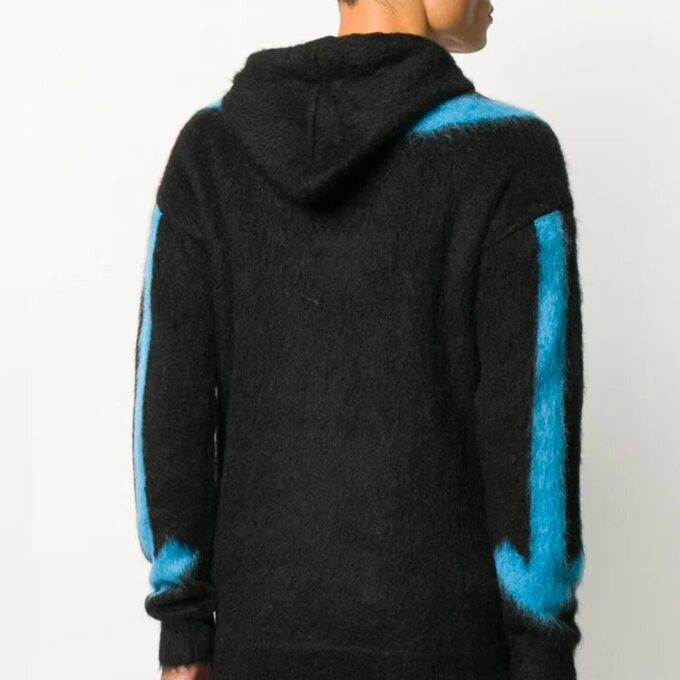 Off-White Men’ s Pattern Black Hoodie