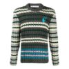 Off-White Men’ s Pattern Loose Knit Gray