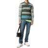 Off-White Men’ s Pattern Loose Knit Gray