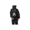 Off-White Men’ s Pattern Printing Diagonal Zipper Loose Fit Black