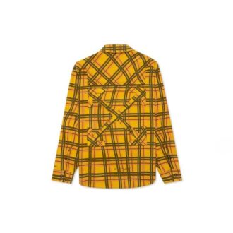 Off-White Men’ s Plaid Yellow Shirt