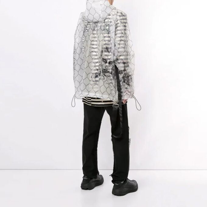 Off-White Men’ s Pocket Detail Transparent Ordinary Version White