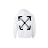 Off-White Men’ s Printed Logo Arrow Hooded Long Sleeves White