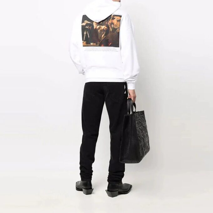 Off-White Men’ s Printing Hooded Long Sleeves White