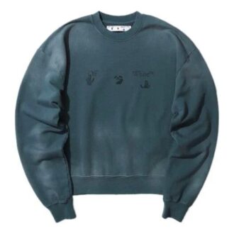 Off-White Men’ s Printing Round Neck Blue