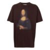 Off-White Men’ s Printing Short Sleeve Brown T-Shirt