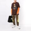 Off-White Men’ s Printing Short Sleeve Brown T-Shirt