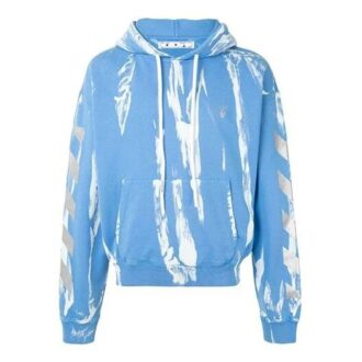 Off-White Men’ s Reflective Arrow Tie Dye Blue