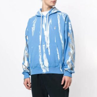 Off-White Men’ s Reflective Arrow Tie Dye Blue