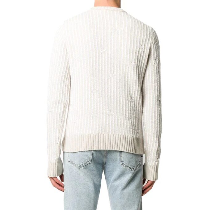 Off-White Men’ s Round Neck Knit White