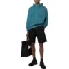 Off-White Men’ s Solid Color Casual Long Sleeves Blue