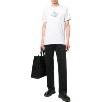 Off-White Men’ s Solid Color Logo Printing Short Sleeve White T-Shirt Off-White Men’ s Solid Color Logo Printing Short Sleeve White T-Shirt