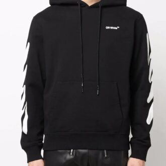 Off-White Men’ s Solid Color Pattern Printing Black Off-White Men’ s Solid Color Pattern Printing Black