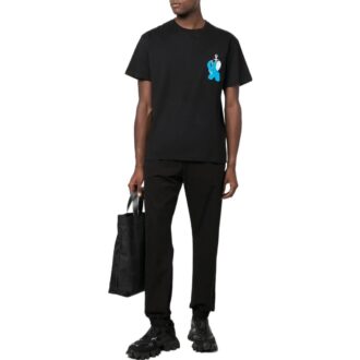 Off-White Men’ s Solid Color Plain Weave Knit Bundle Feet Sports Pants/Trousers/Joggers Black Off-White Men’ s Solid Color Plain Weave Knit Bundle Feet Sports Pants/Trousers/Joggers Black