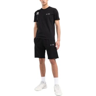 Off-White Men’ s Solid Color Round Neck Short Sleeve Black T-Shirt Off-White Men’ s Solid Color Round Neck Short Sleeve Black T-Shirt