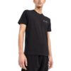 Off-White Men’ s Solid Color Round Neck Short Sleeve Black T-Shirt