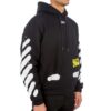 Off-White Men’ s Splash Ink Graffiti Stripe Black