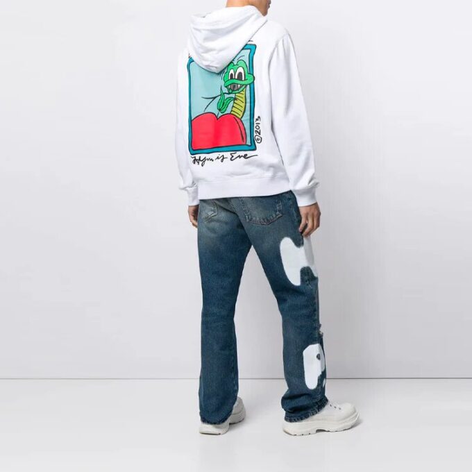 Off-White Men’ s SS21 Apple Pattern Ordinary Version White