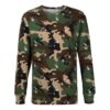 Off-White Men’ s SS21 Camouflage Printing Loose Long Sleeves Green T-Shirt