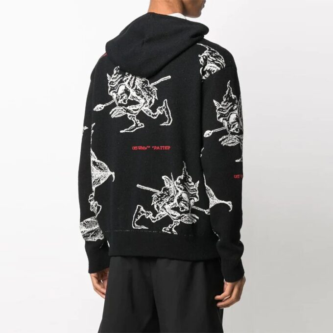 Off-White Men’ s SS21 Intarsia Knit Black