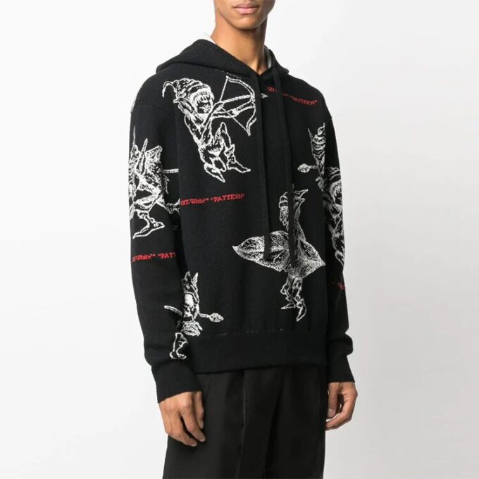 Off-White Men’ s SS21 Intarsia Knit Black