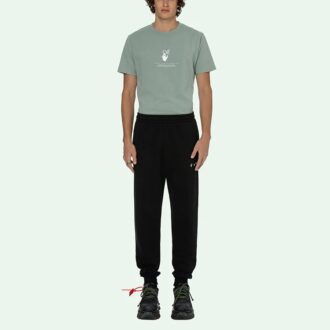 Off-White Men’ s SS21 Logo Black Sports Pants/Trousers/Joggers