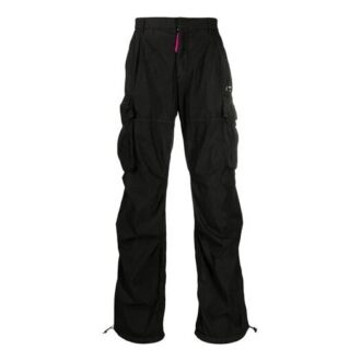 Off-White Men’ s SS21 Logo Cargo Black Pants