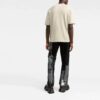 Off-White Men’ s SS21 Logo Pattern Short Sleeve Loose Fit Light Khaki T-Shirt