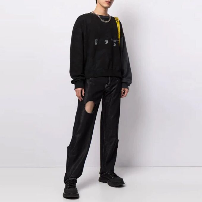 Off-White Men’ s SS21 Logo Printing Black