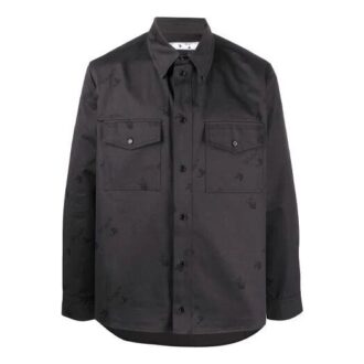 Off-White Men’ s SS21 Logo Printing Black Shirt
