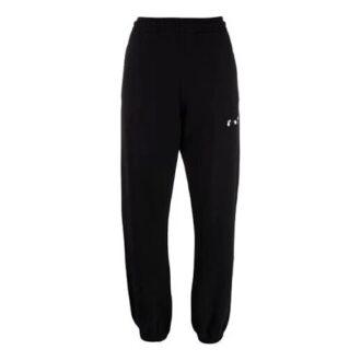 Off-White Men’ s SS21 Logo Sports Pants/Trousers/Joggers Black