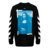 Off-White Men’ s SS21 Mona Lisa Pattern Pullover Black