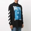 Off-White Men’ s SS21 Mona Lisa Pattern Pullover Black