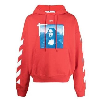 Off-White Men’ s SS21 Mona Lisa Photo Printing Red