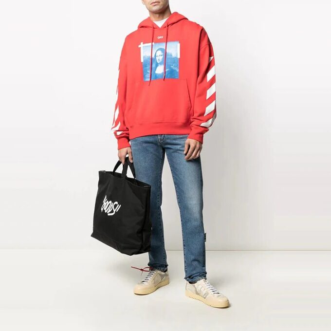 Off-White Men’ s SS21 Mona Lisa Photo Printing Red