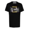 Off-White Men’ s SS21 Pattern Printing Short Sleeve Black T-Shirt