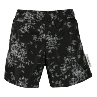 Off-White Men’ s SS21 Printing Black Pants