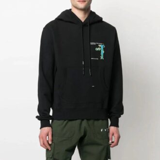 Off-White Men’ s SS21 Printing Loose Fit Black