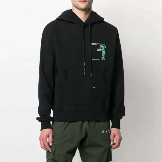 Off-White Men’ s SS21 Printing Loose Fit Black