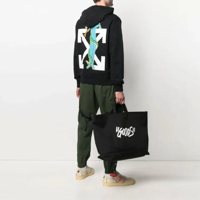 Off-White Men’ s SS21 Printing Loose Fit Black