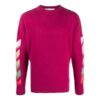 Off-White Men’ s SS21 Printing Pattern Knit Red