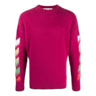 Off-White Men’ s SS21 Printing Pattern Knit Red