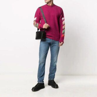 Off-White Men’ s SS21 Printing Pattern Knit Red