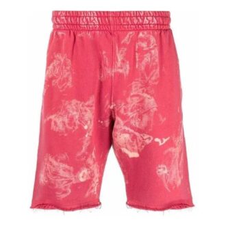 Off-White Men’ s SS21 Straight Sports Red Shorts